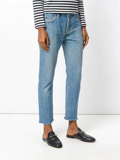 Shop Re/done Straight Jeans - Blue
