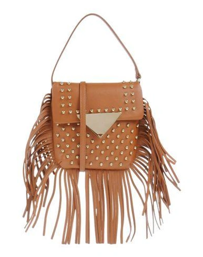 Shop Sara Battaglia Handbag In Tan