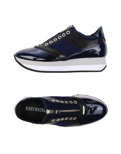 Shop Bikkembergs Sneakers In Dark Blue