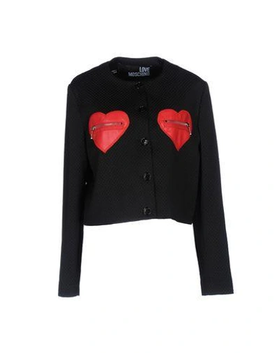 Shop Love Moschino Blazer In Black