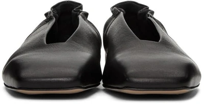 Shop Rick Owens Black Geoballerina Flats