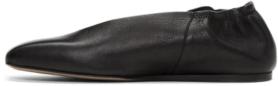 Shop Rick Owens Black Geoballerina Flats