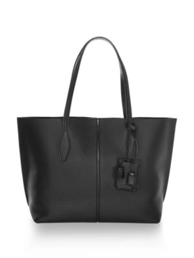 Tod's Joy Shadow Medium Shopping Bag In Black