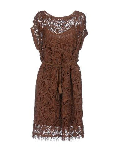 Kookai Short Dresses In Brown