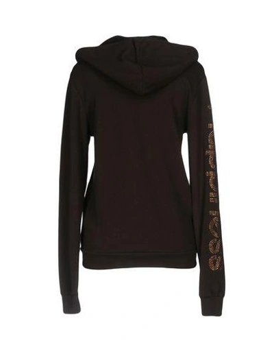 Shop Happiness Hooded Sweatshirt In Dark Brown