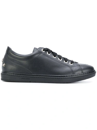 Shop Jimmy Choo Classic Lace-up Sneakers In Black