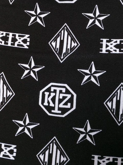 Shop Ktz Logo Embroidered Hooded Top In Black