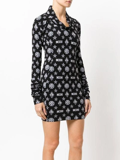 Shop Ktz Logo Embroidered Dress In Black