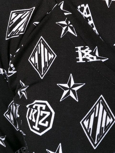 Shop Ktz Logo Embroidered Dress In Black