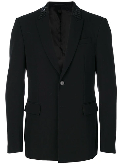 Givenchy Beaded Collar Blazer In Black