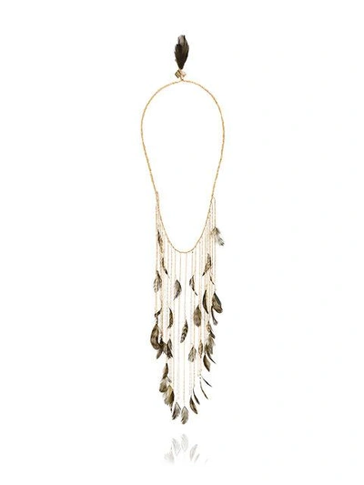 Shop Rosantica Selva Long Feather Necklace