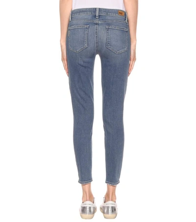 Shop Paige Verdugo Ankle Skinny Jeans In Blue