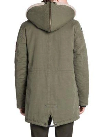 Shop Lanvin Washed Jacket In Khaki