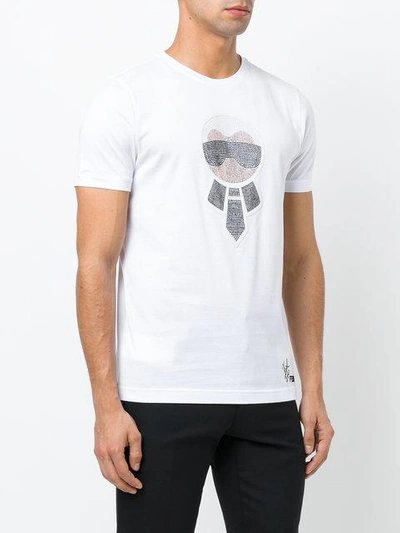 Shop Fendi Karlito T-shirt In White