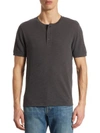 Vince Short Sleeve Slub Henley In Sphere