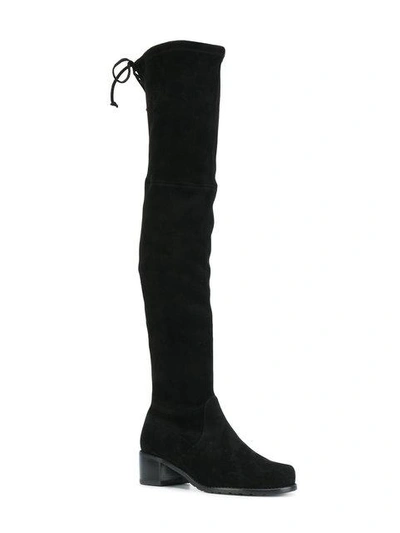 Shop Stuart Weitzman Midland Suede Boots In Black