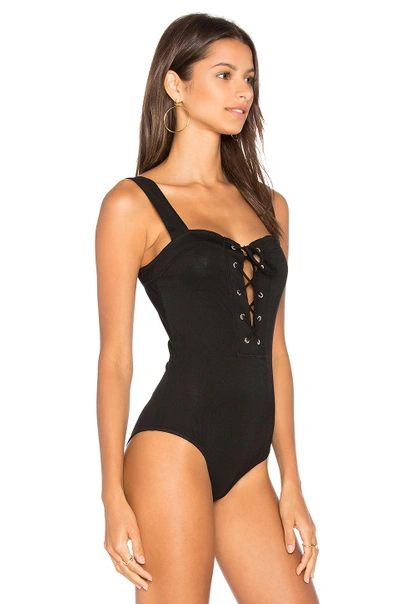 Shop Capulet Cara Lace Up Bodysuit In Black