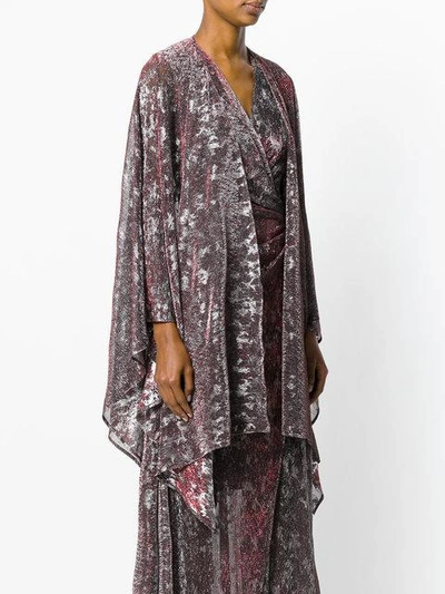 Shop Talbot Runhof Hint5 Poncho In Black