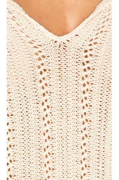 Shop Ella Moss Caprisa Crochet Sweater In Natural