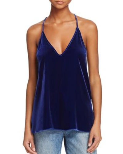 Cami Nyc The Olivia Silk-charmeuse Camisole In Midnight Blue