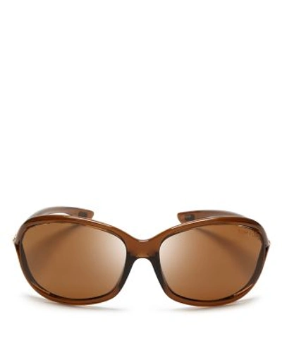 Shop Tom Ford Jennifer Polarized Sunglasses, 61mm In Brown
