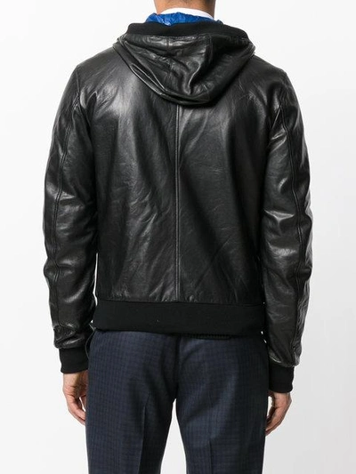 Shop Dolce & Gabbana Zipped Hooded Jacket