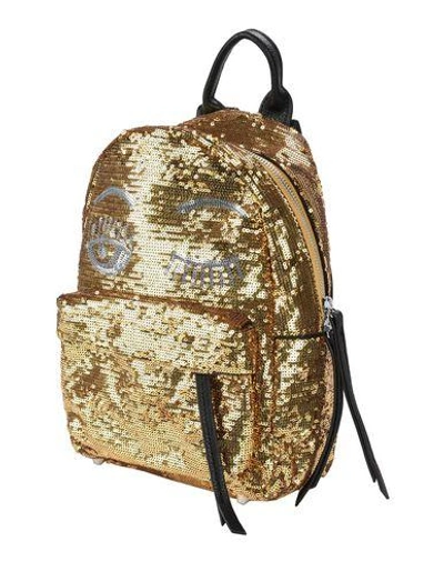 Shop Chiara Ferragni Backpack & Fanny Pack In Yellow