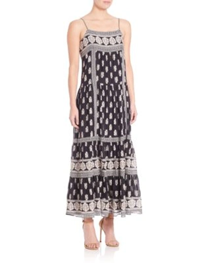 Shop Joie Knightly Printed Dress In Caviar