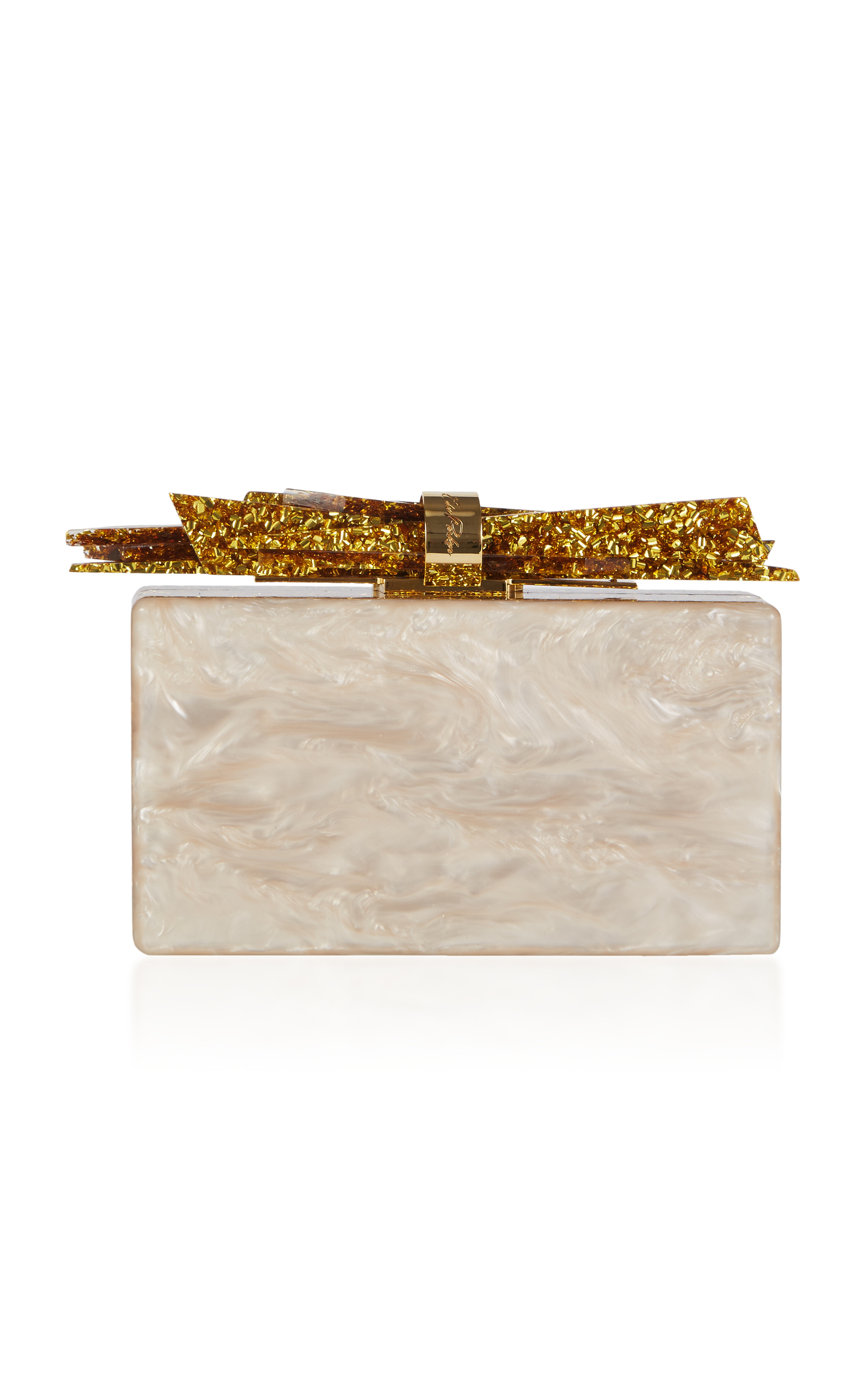 edie parker gold clutch