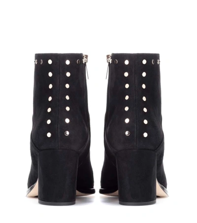 Shop Jimmy Choo Melvin 65 Suede Ankle Boots In Black