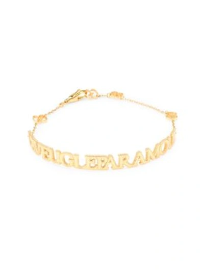 Gucci L'aveugle Par Amour 18k Yellow Gold Bracelet