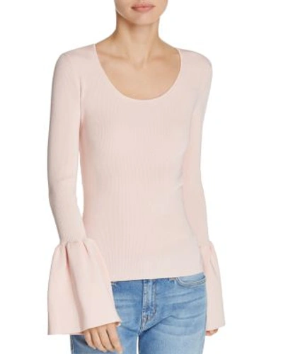 Shop Elizabeth And James Willow Bell Sleeve Top In Blush