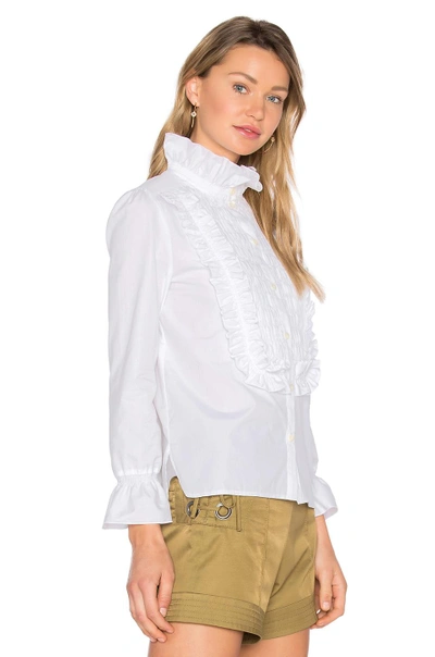 Shop See By Chloé Ruffle Button-down In White