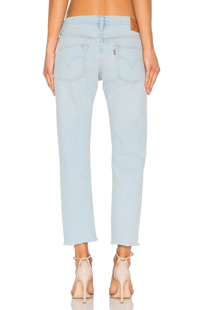 Shop Levi's 501 Cropped Taper In Bowie Blue