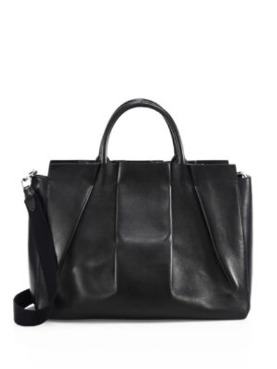 The Row Nappa Peggy Leather Shoulder Bag In Black | ModeSens