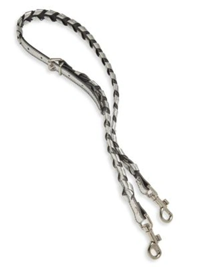 Shop Proenza Schouler Intertwined Leather Strap In Silver