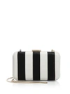 ALICE AND OLIVIA Shirley Striped Leather Convertible Clutch