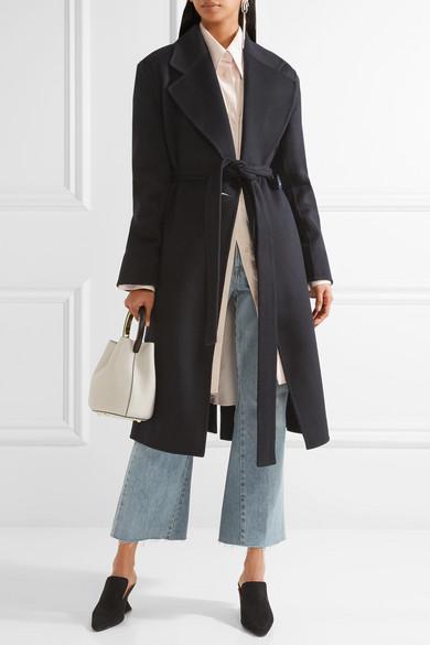 Acne Studios Carice Oversized Wool And Cashmere-blend Coat In Blue ...