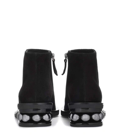 Shop Nicholas Kirkwood Casati Suede Ankle Boots In Black