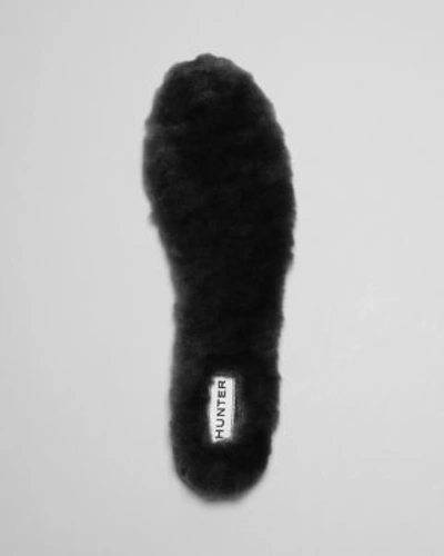Hunter Shearling Boot Insoles In Black
