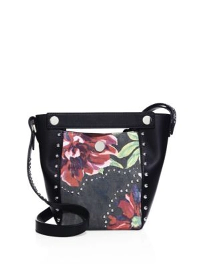 Shop 3.1 Phillip Lim / フィリップ リム Dolly Floral Small Leather Tote In Black-multi