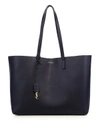 SAINT LAURENT Large Leather Shopping Tote