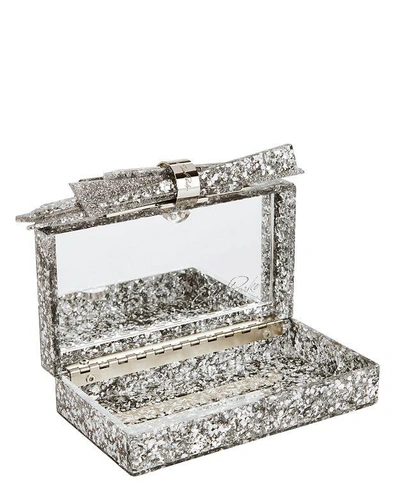 Shop Edie Parker Wolf Shard Silver Confetti Clutch