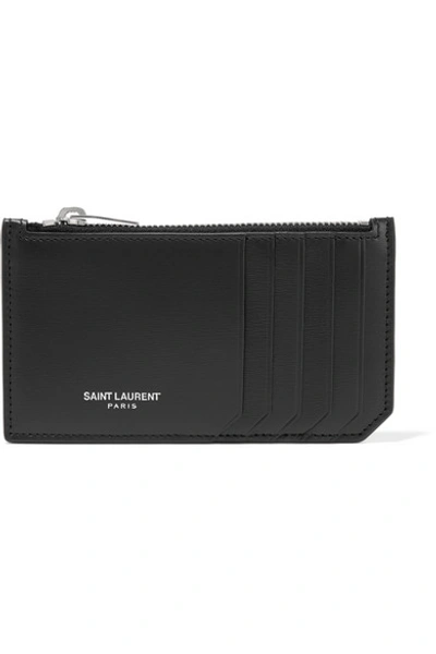 Shop Saint Laurent Leather Cardholder