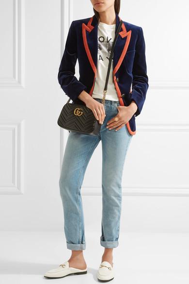 gucci brixton loafer white