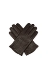 Bottega Veneta Intrecciato-leather Gloves In Black