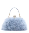 DOLCE & GABBANA Vanda feather clutch