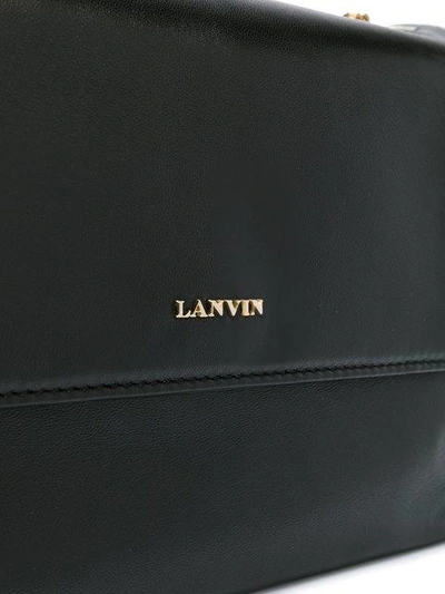 Shop Lanvin Mini Sugar Shoulder Bag In Black
