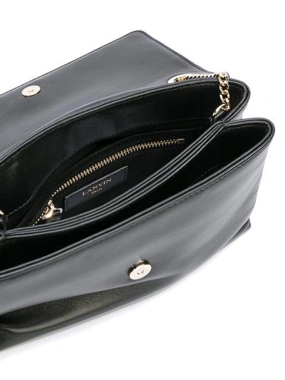 Shop Lanvin Mini Sugar Shoulder Bag In Black