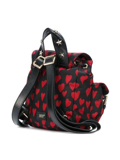 Shop Red Valentino Hearts Print Backpack